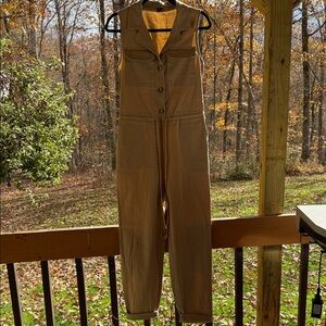 NWOTS Wild Fable Beige Sleeveless Jumpsuit